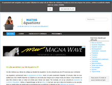 Tablet Screenshot of maths-equations.com